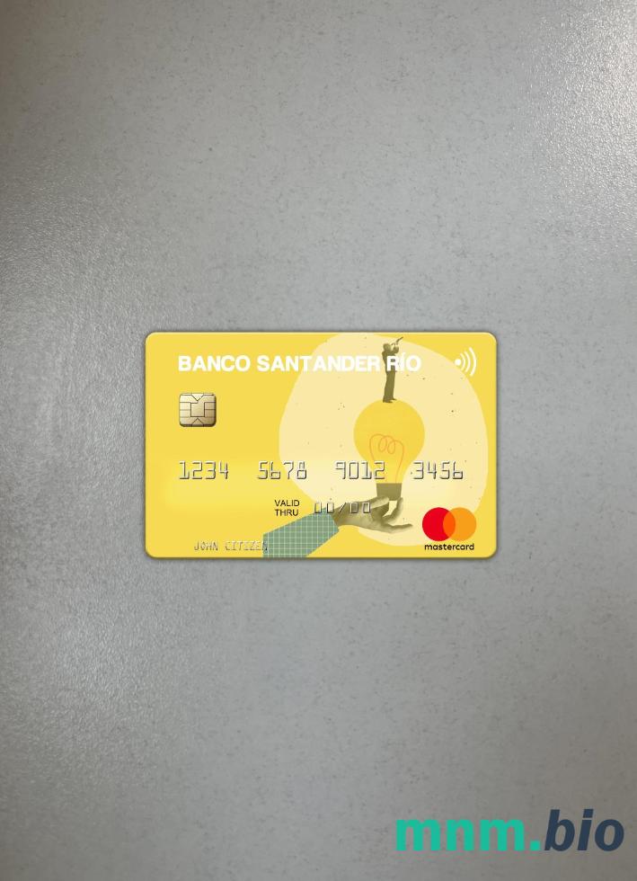 Argentina Banco Santander Río wygląd zdjęcia mastercard skan PSD + zdjęcie